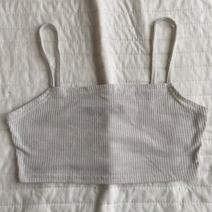 Cream crop top
